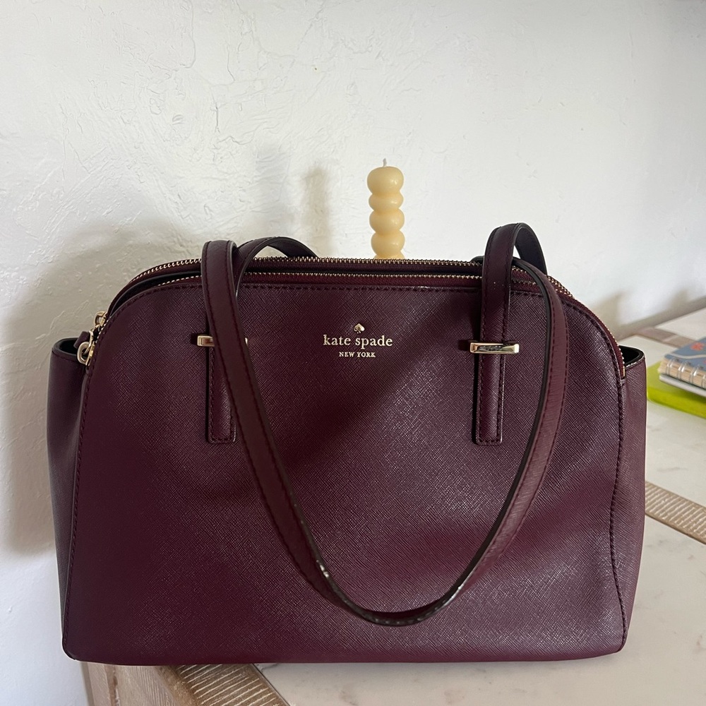Kate Spade Burgundy Leather Bag